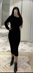 Elegant Body-Con Full Sleeves Dress