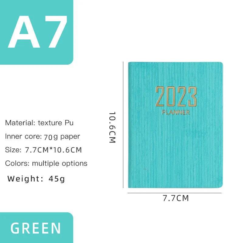 Mini Notebook 365 Days Portable Pocket Notepad Daily Weekly Agenda Planner
