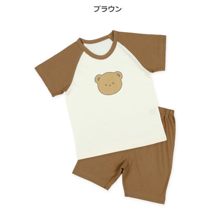 西松屋 2枚組ラグラン半袖パジャマ（くま） 正規品