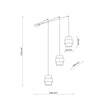 CALISTO Black Mid-Century Modern Pendant Light 3