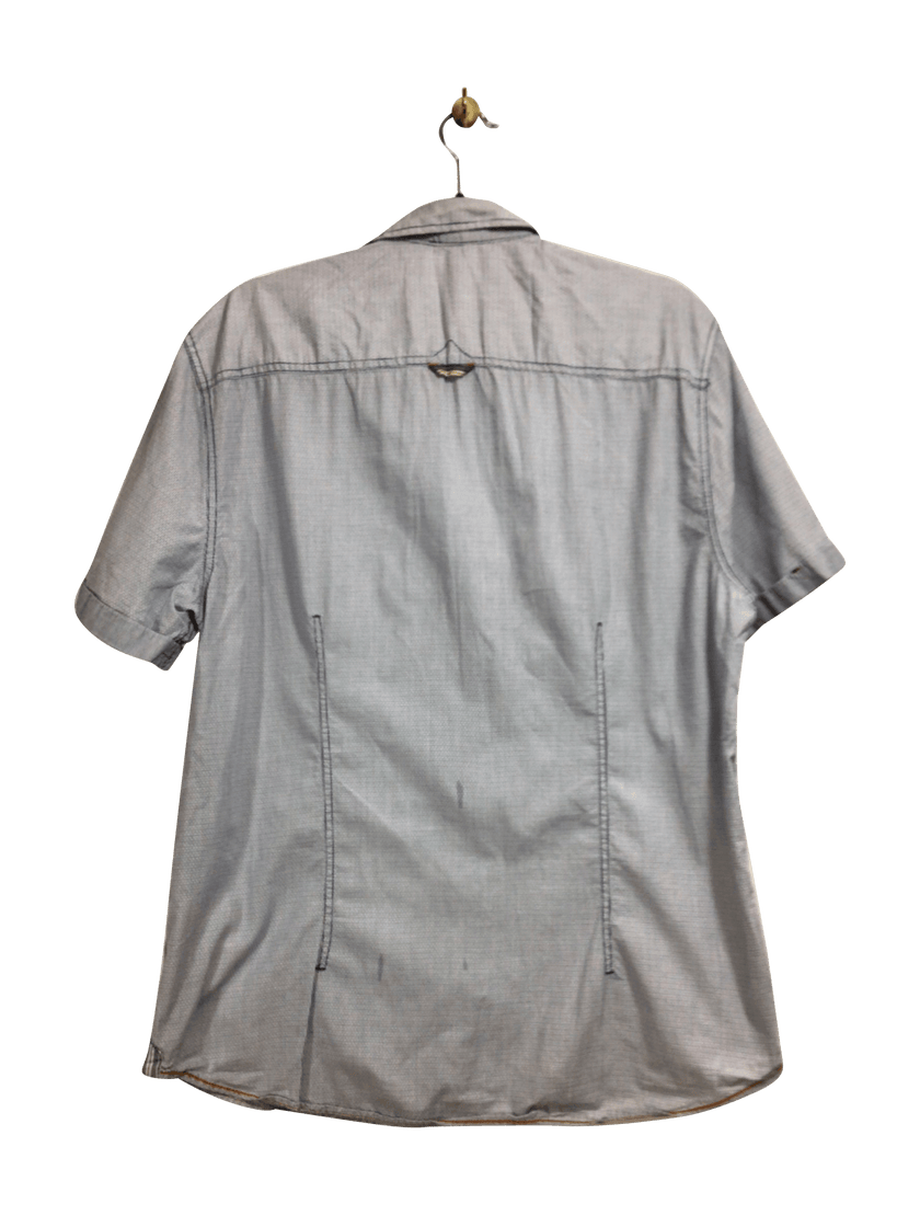 VIRGIN ISLAND Regular fit Button-down Top in Blue  -  L