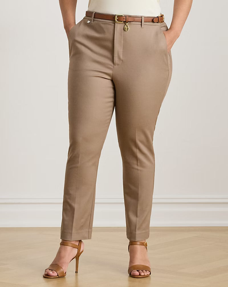 Ralph Lauren                                              Double-Faced Stretch Cotton Pant
