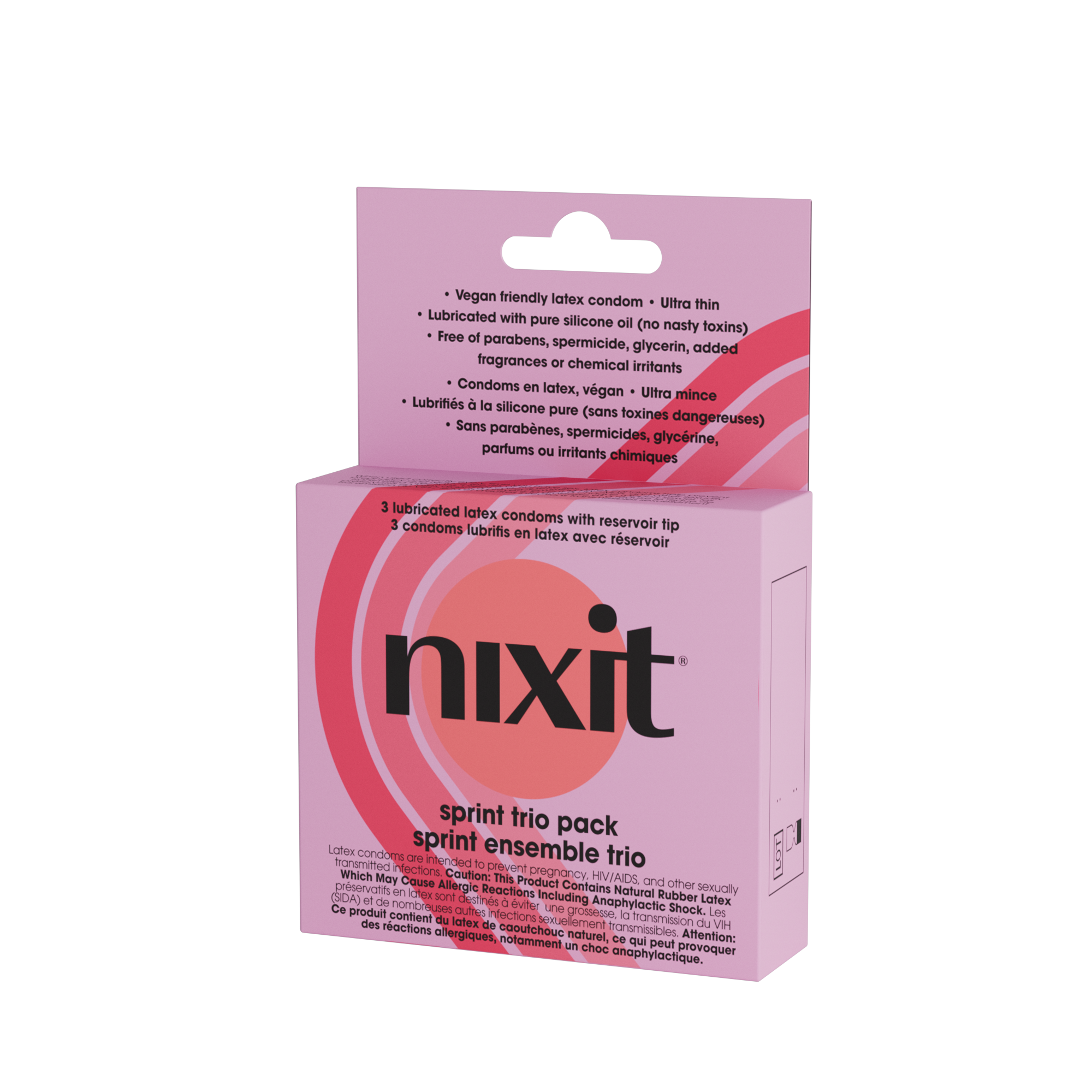 Nixit - Lubricated Latex Condoms (3ct)