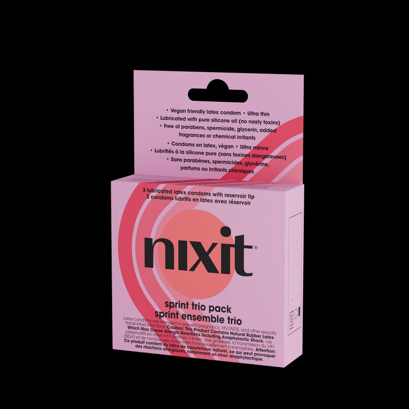 Nixit - Lubricated Latex Condoms (3ct)