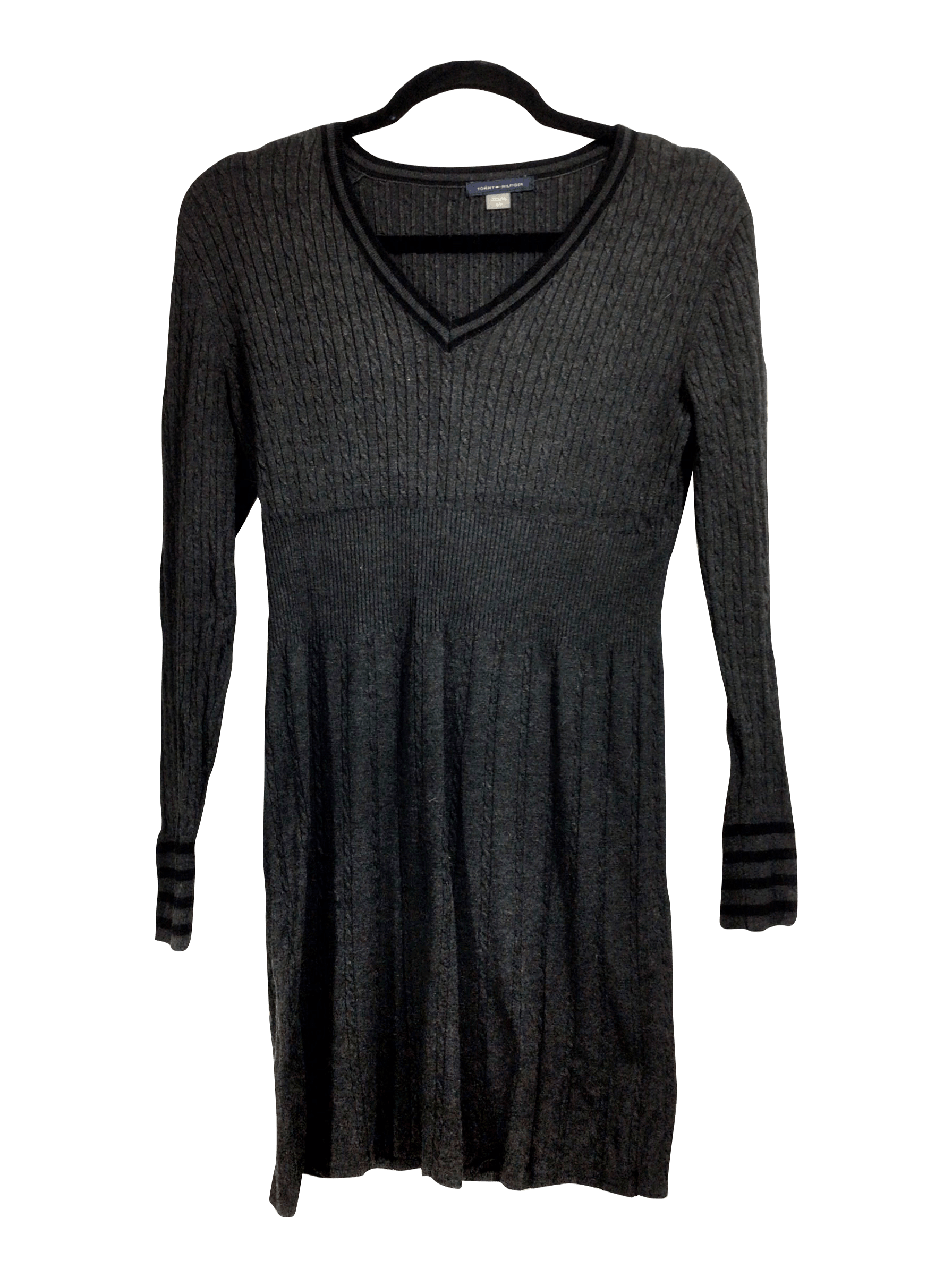 TOMMY HILFIGER Regular fit Midi Dress in Gray  -  S