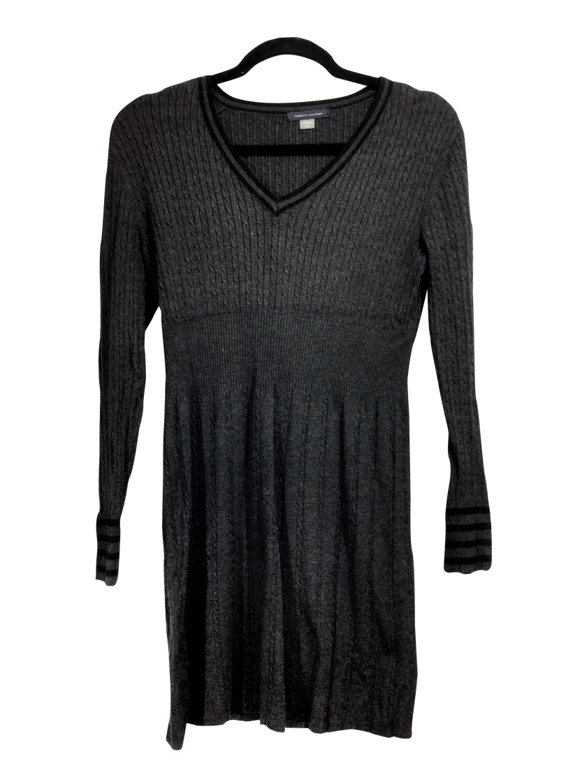 TOMMY HILFIGER Regular fit Midi Dress in Gray  -  S