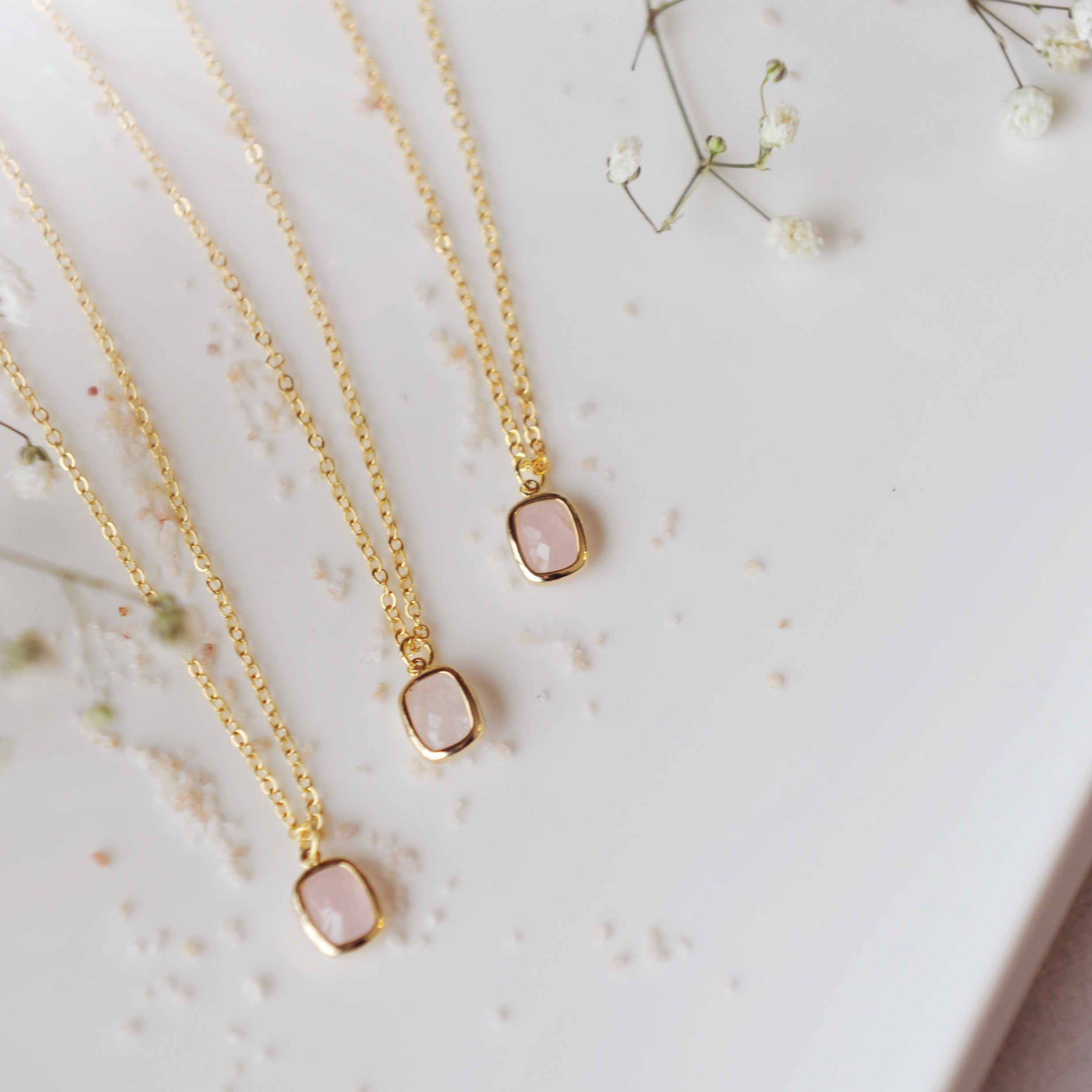 Faceted Gemstone Necklace