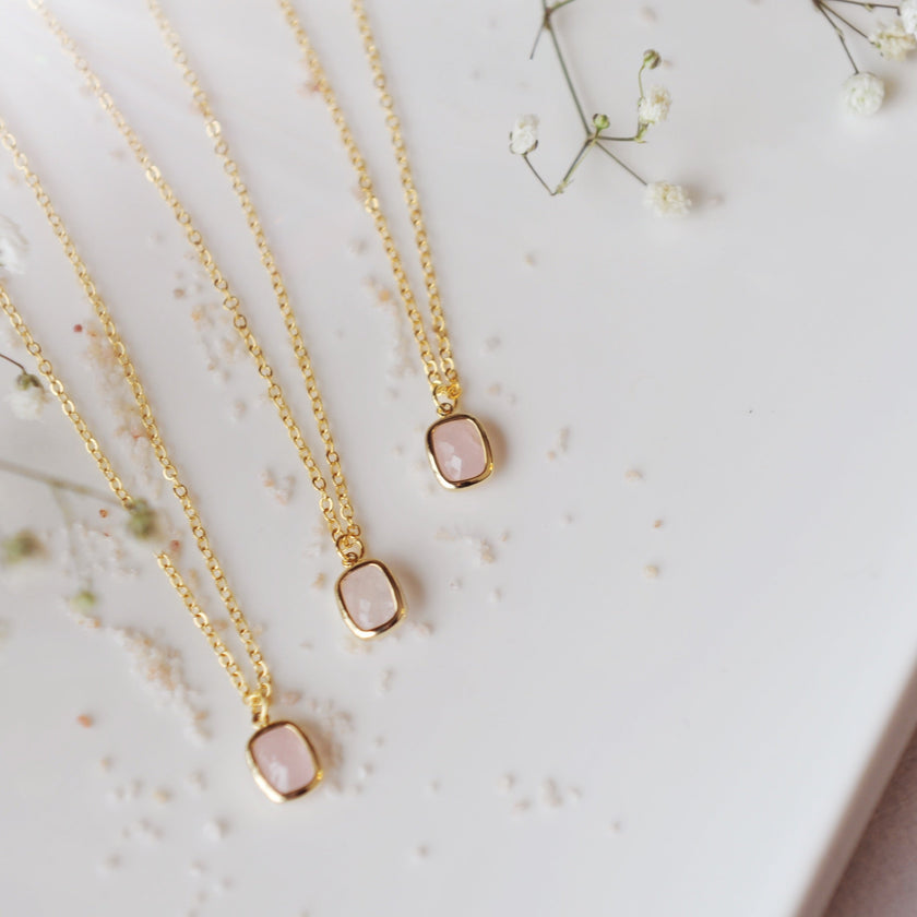 Faceted Gemstone Necklace