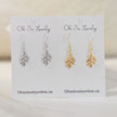 Oakley oak tree leaf drop earrings
