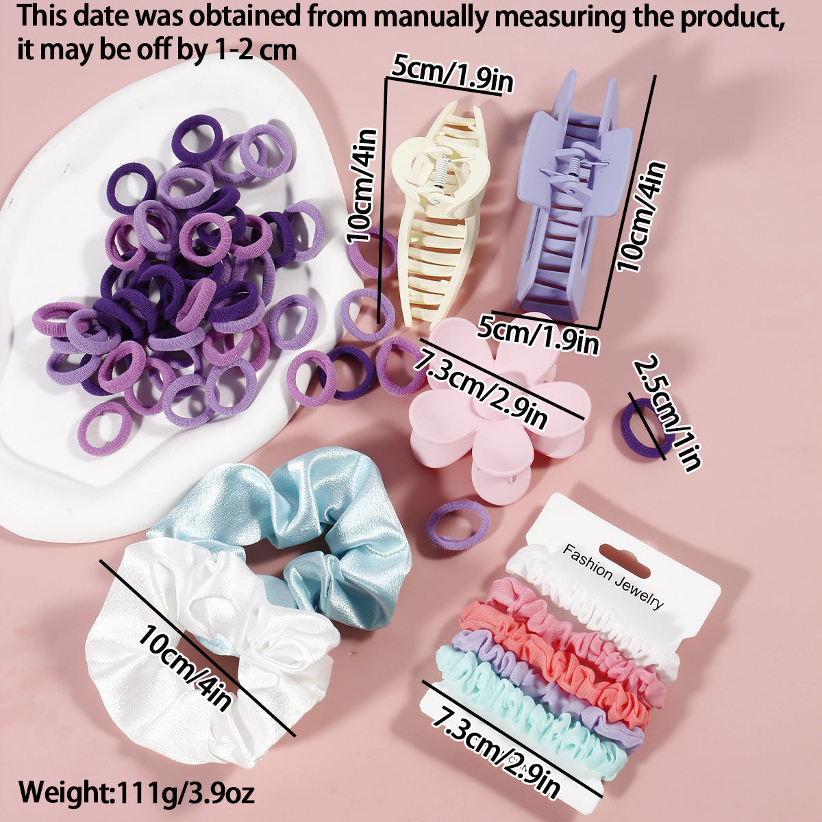 Coffee Series Hair Barrette Combination Set – Plastic Resin Hair Clips for Women