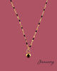 Heart Stone Necklaces in gold - various birthstone colours