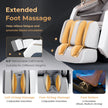 Mega Sale-Costway-Premium 3 Level Zero Gravity Full SL Track, Massage Chair With Heat- Dual Foot Rollers-Intelligent Body Scan With Shiatsu Rollers-JL10029WL