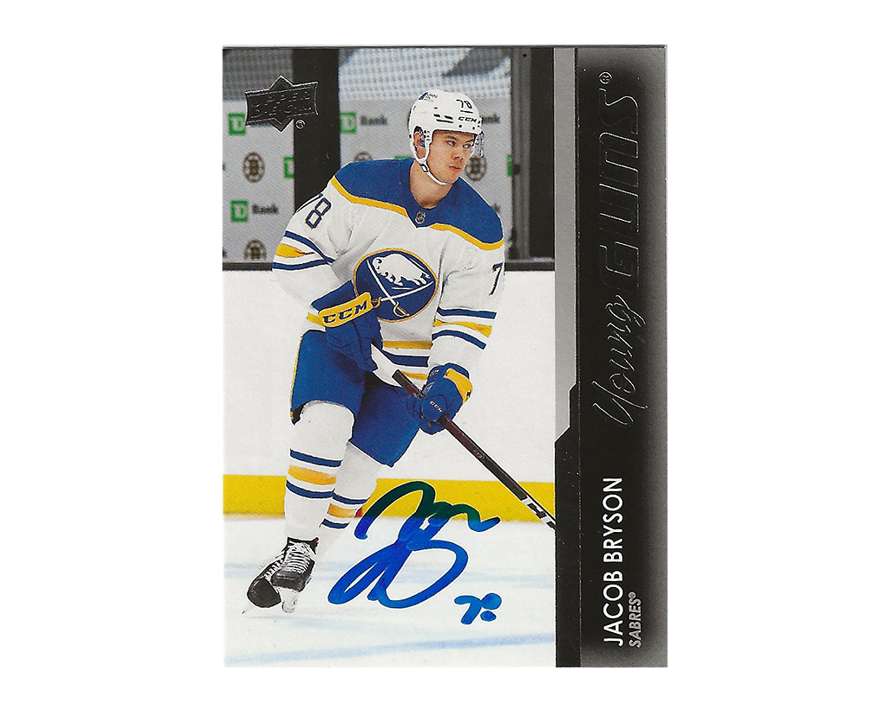 Jacob Bryson Autographed 2021-22 Upper Deck Young Guns #248 Hockey Card