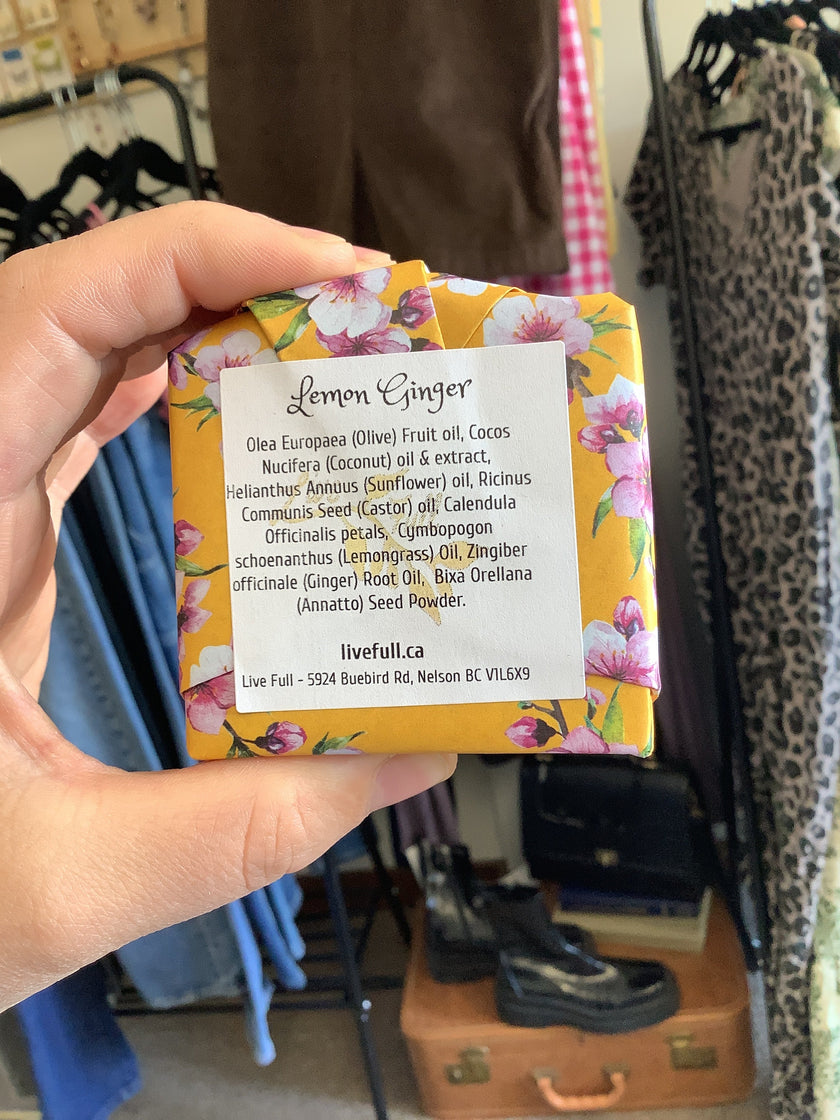Lemon Ginger Soap- Live Full (Nelson, BC)