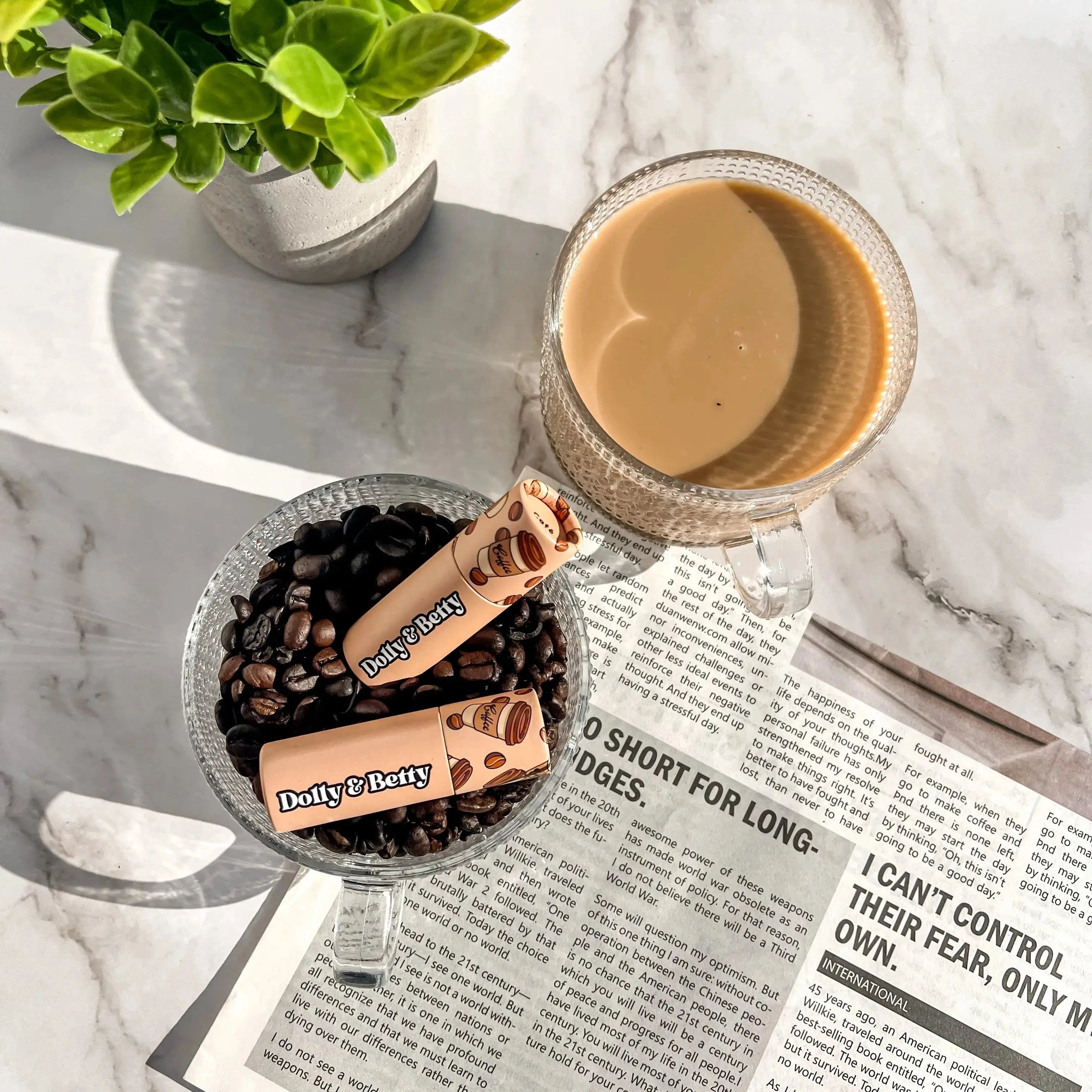 Baume à lèvres saveur café