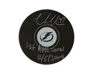 Victor Hedman Autographed Tampa Bay Lightning Autograph Model Puck Inscribed 