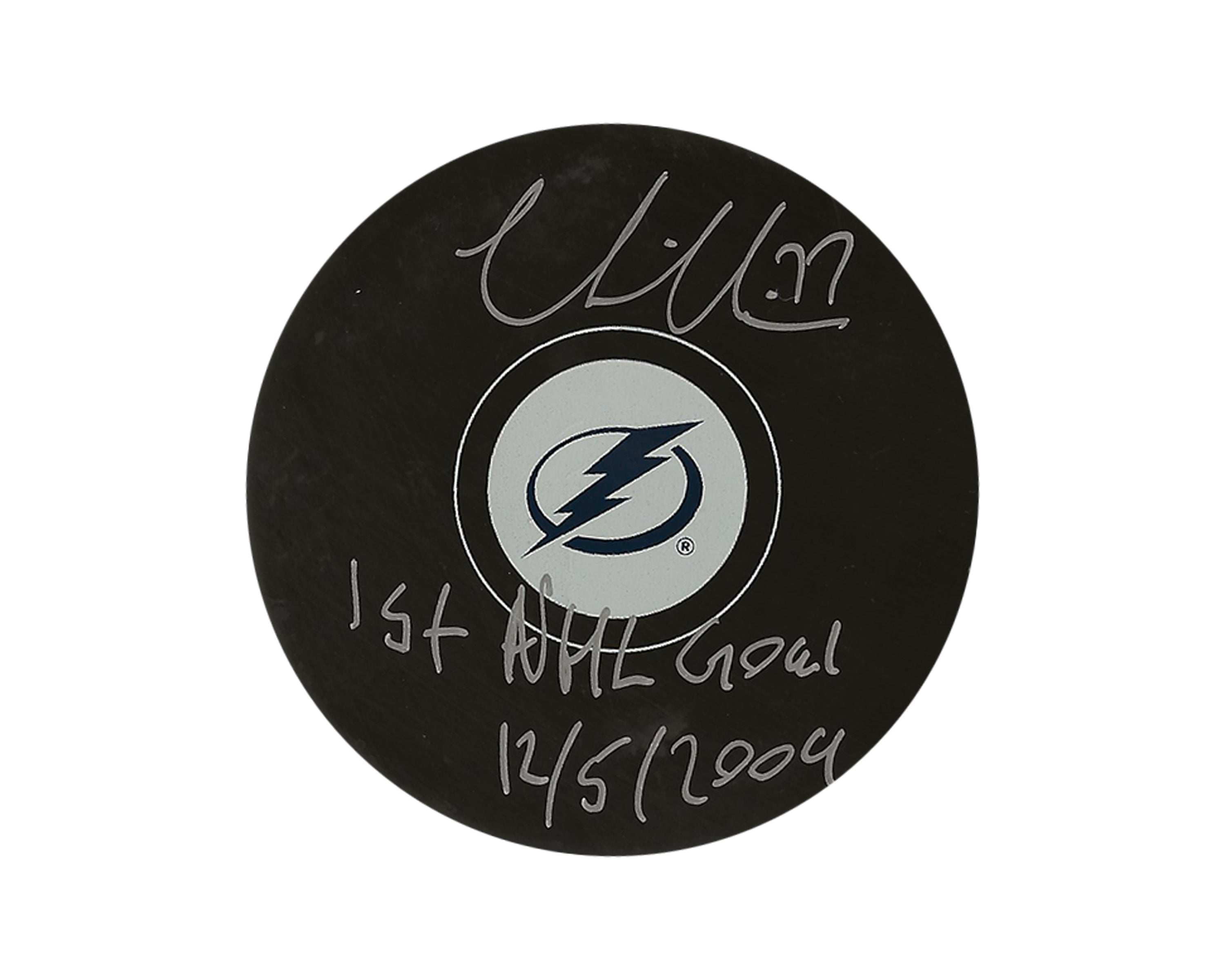 Victor Hedman Autographed Tampa Bay Lightning Autograph Model Puck Inscribed 