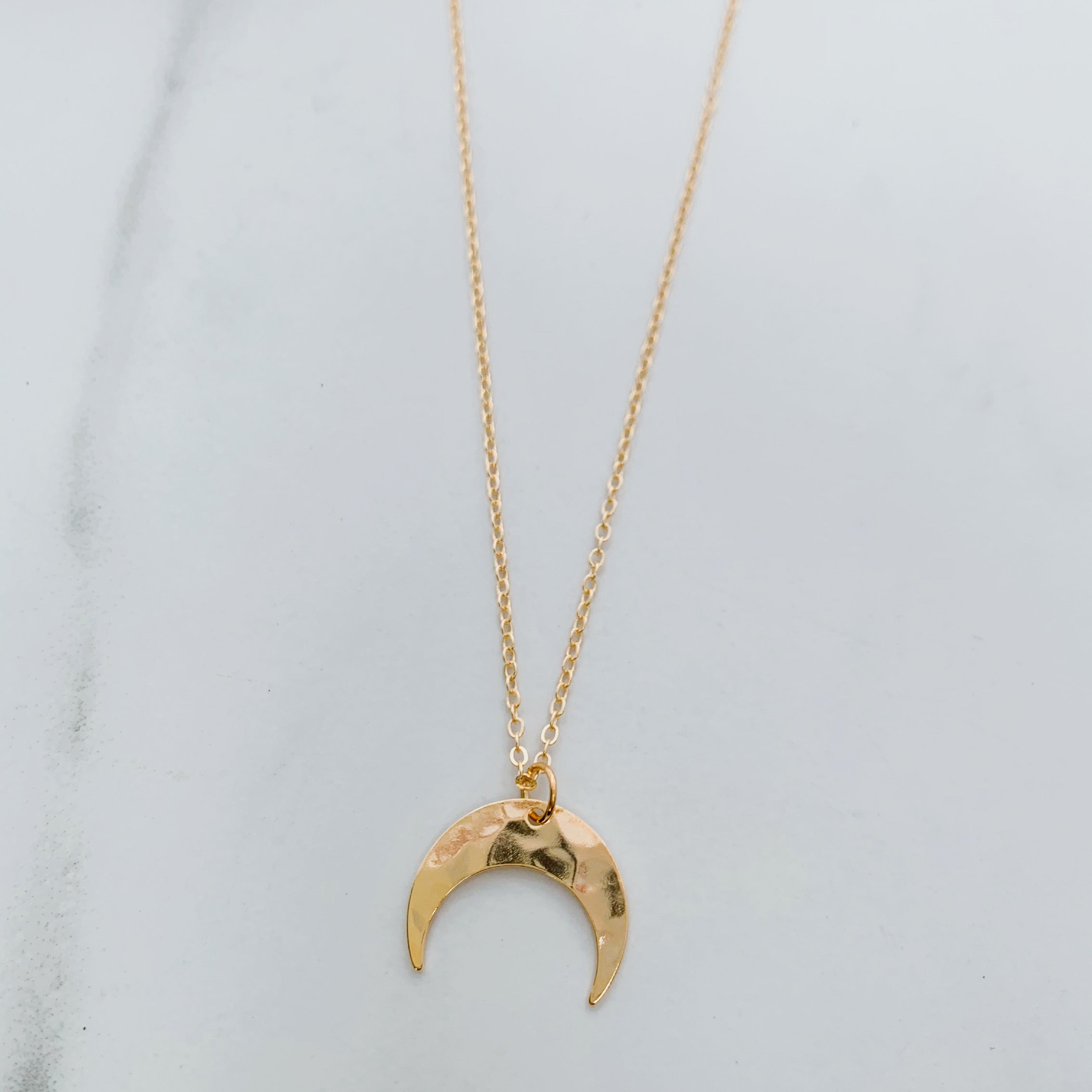 Hammered Crescent Moon