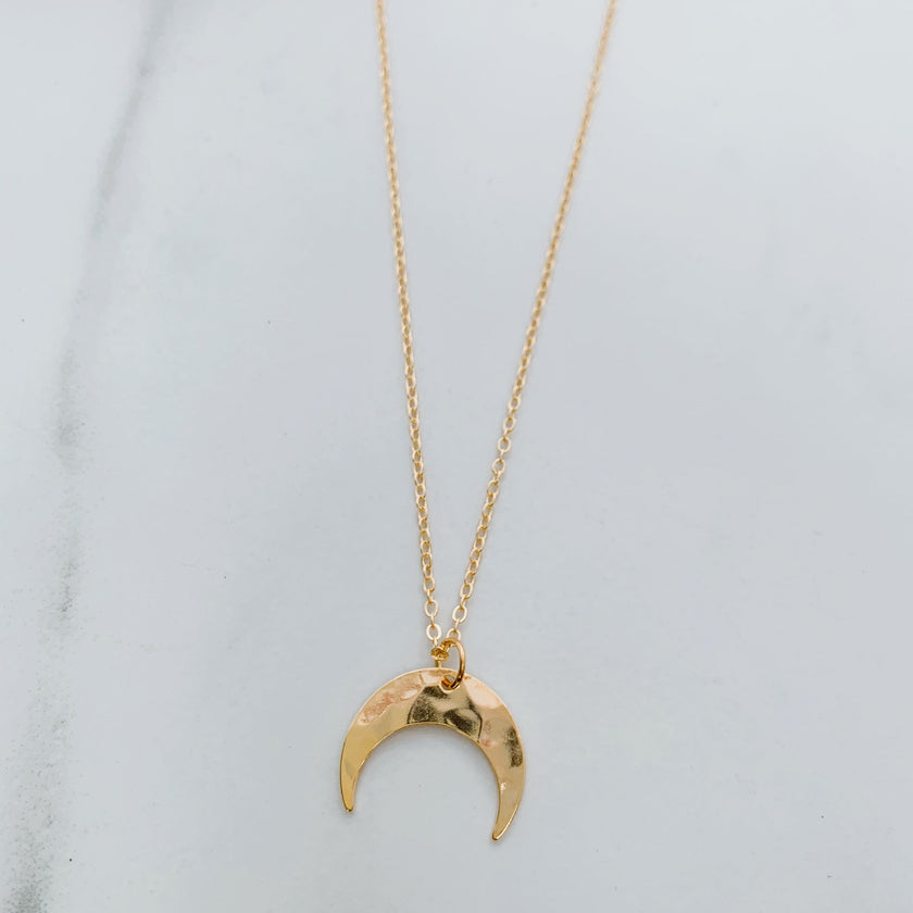 Hammered Crescent Moon