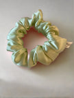 Silk Hair Scrunchie Lime