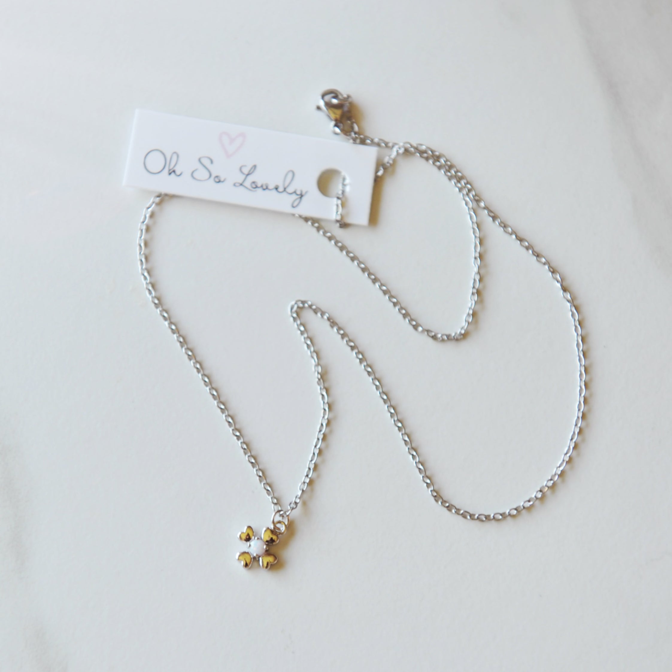 Taylor Opal Clover Necklace