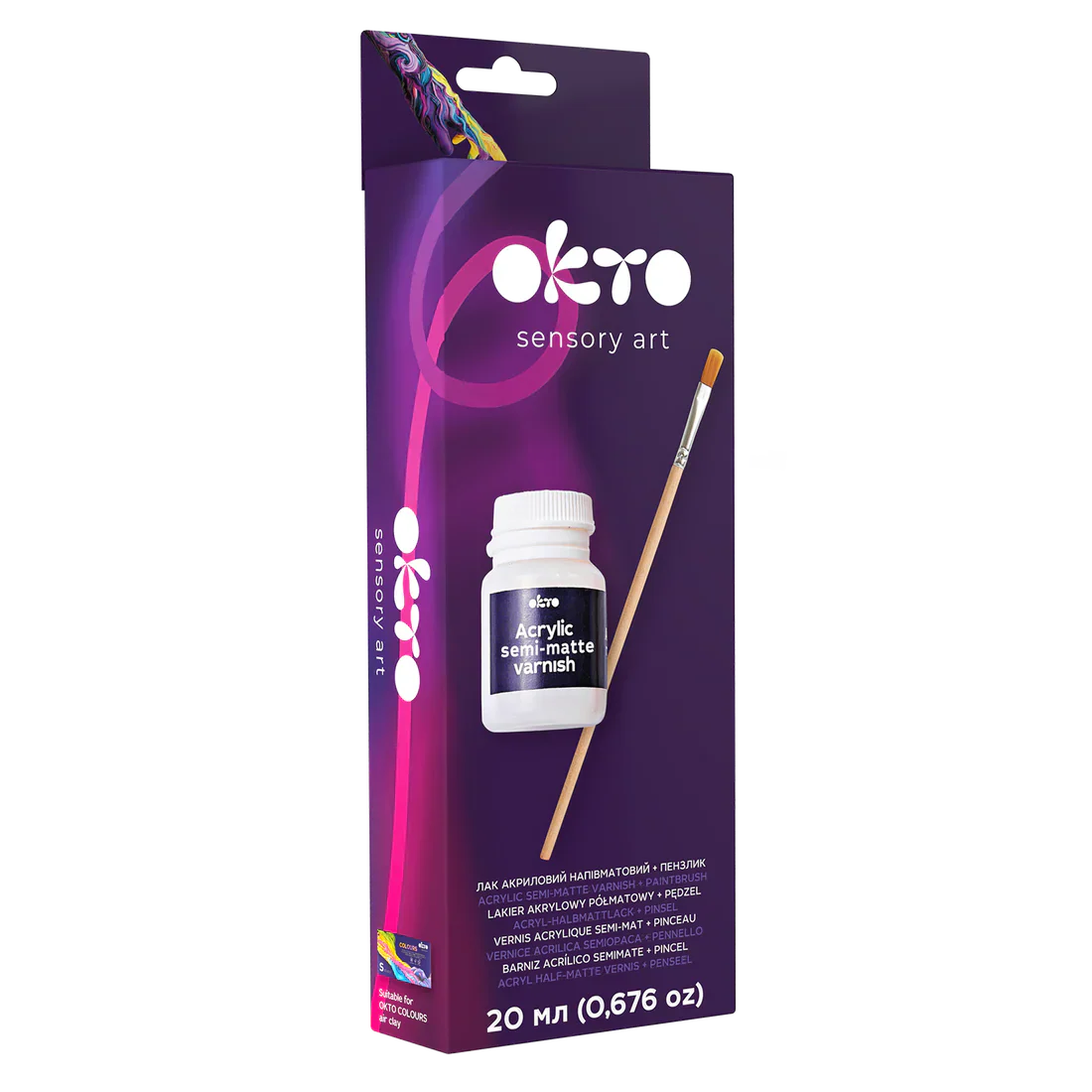 OKTO - VERNIS ACRYLIQUE SEMI-MATTE + BRUSH