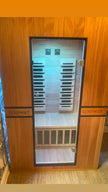 PREORDER SEPTEMBER 2026 - *NEW* 2026 Model-Premium Series-Costway 2-Person Dual Therapy Full Spectrum Infrared Sauna with Red Light Panel($900 Value), WiFi App Control, Chromotherapy & Bluetooth – Okoume Wood- Fully Loaded Indoor Spa