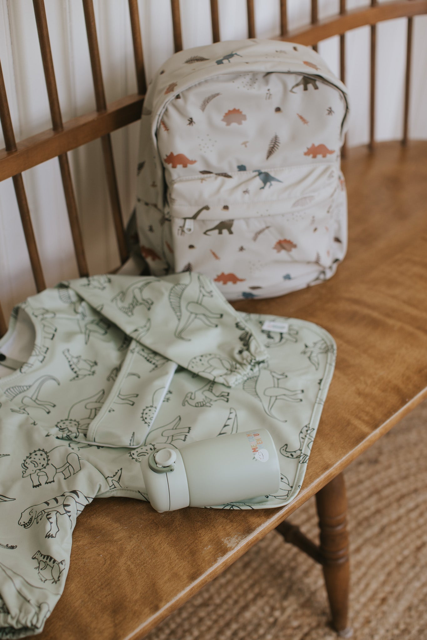 Long-sleeved bib - Under the sea - Menoum