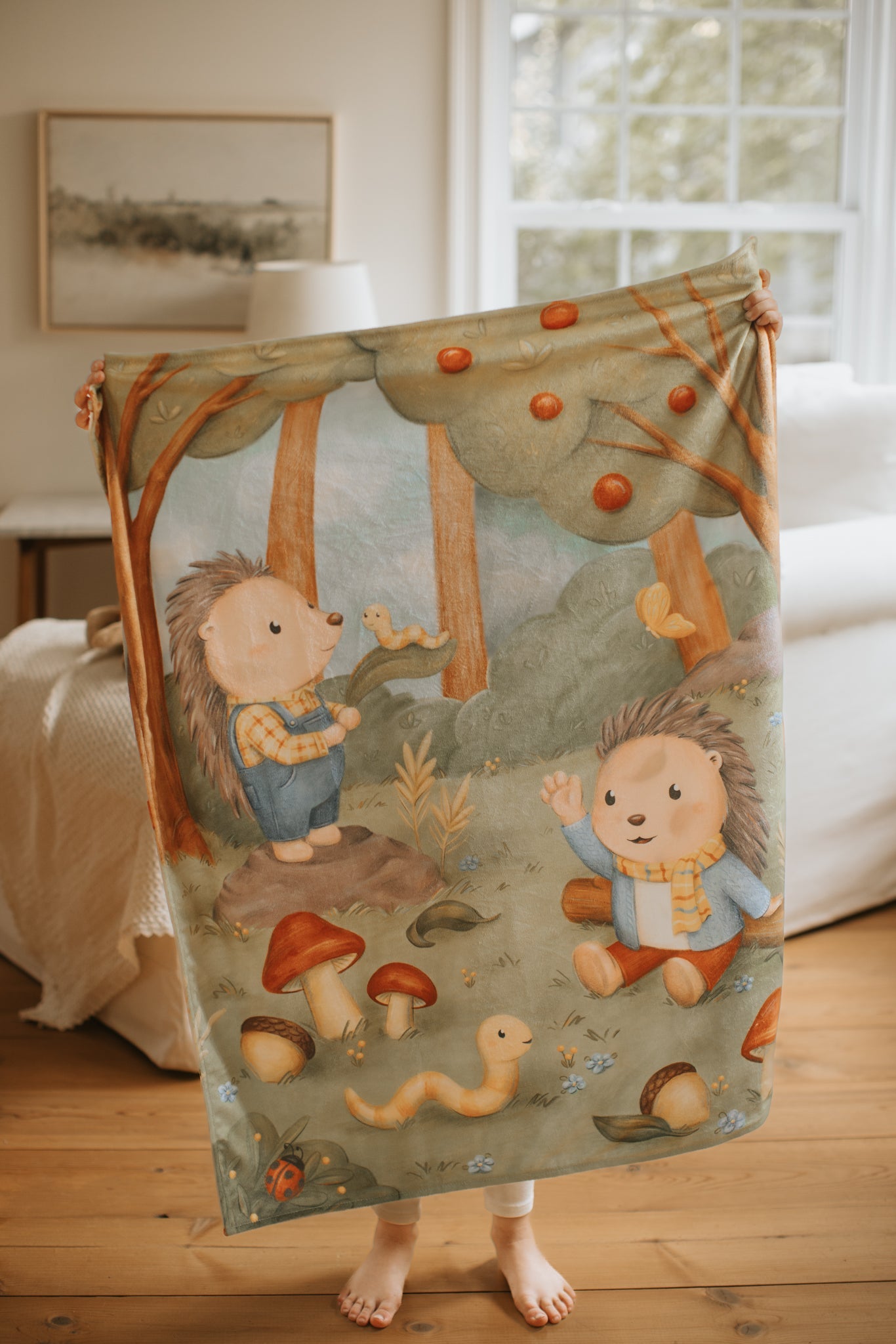 My Little Blanket - Little Hedgehogs by Jaune Pop - Veille sur toi