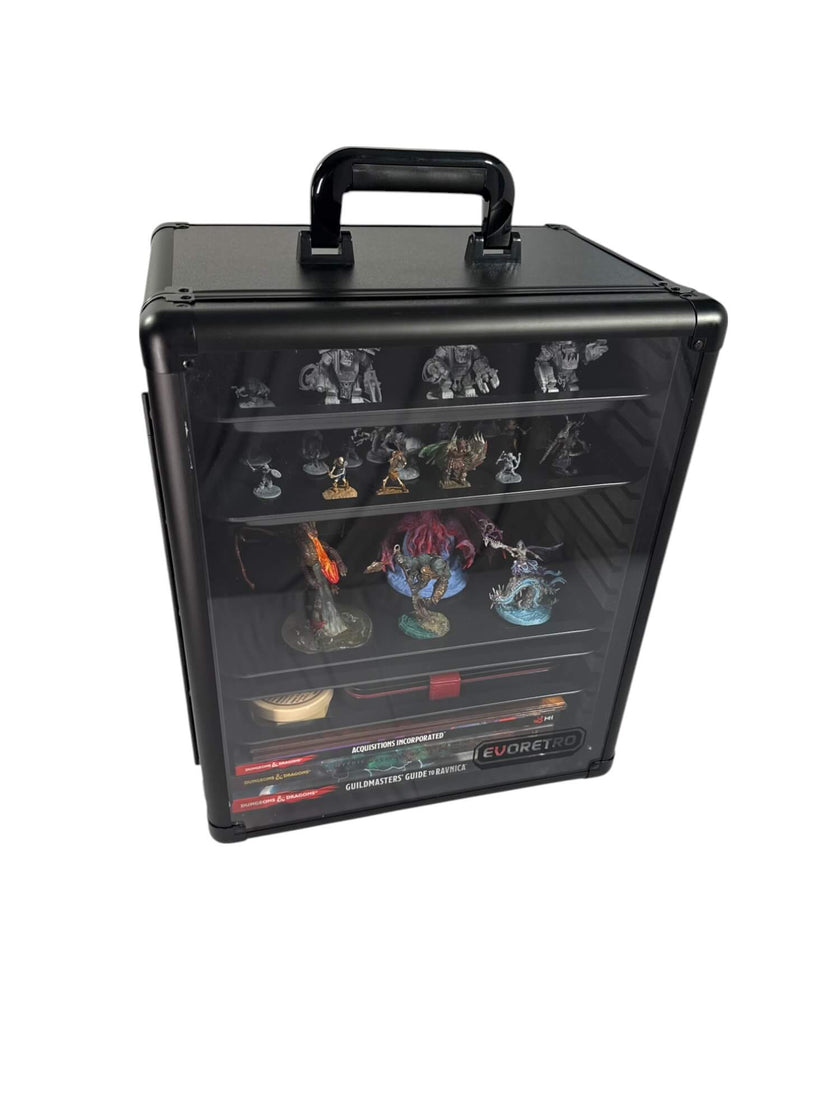 EVORETRO Miniatures Display Case with 5 Magnetic Trays