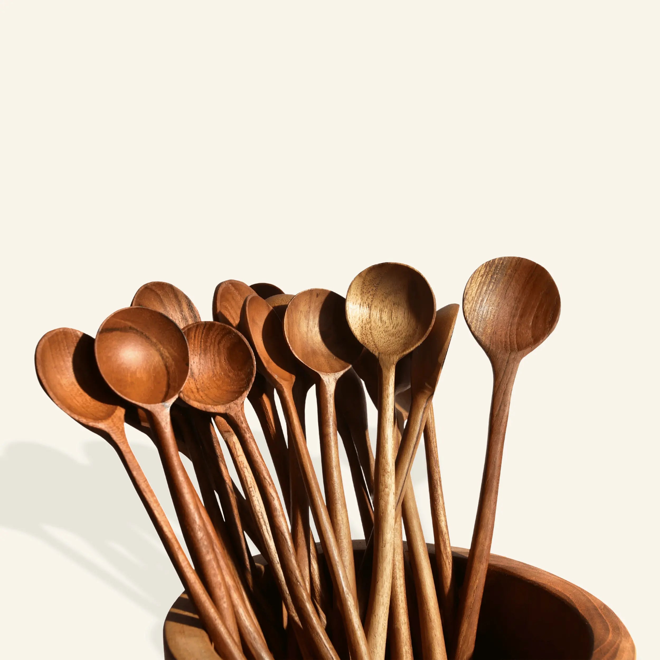 Cuillères à cocktail en bois (lot de 4)
