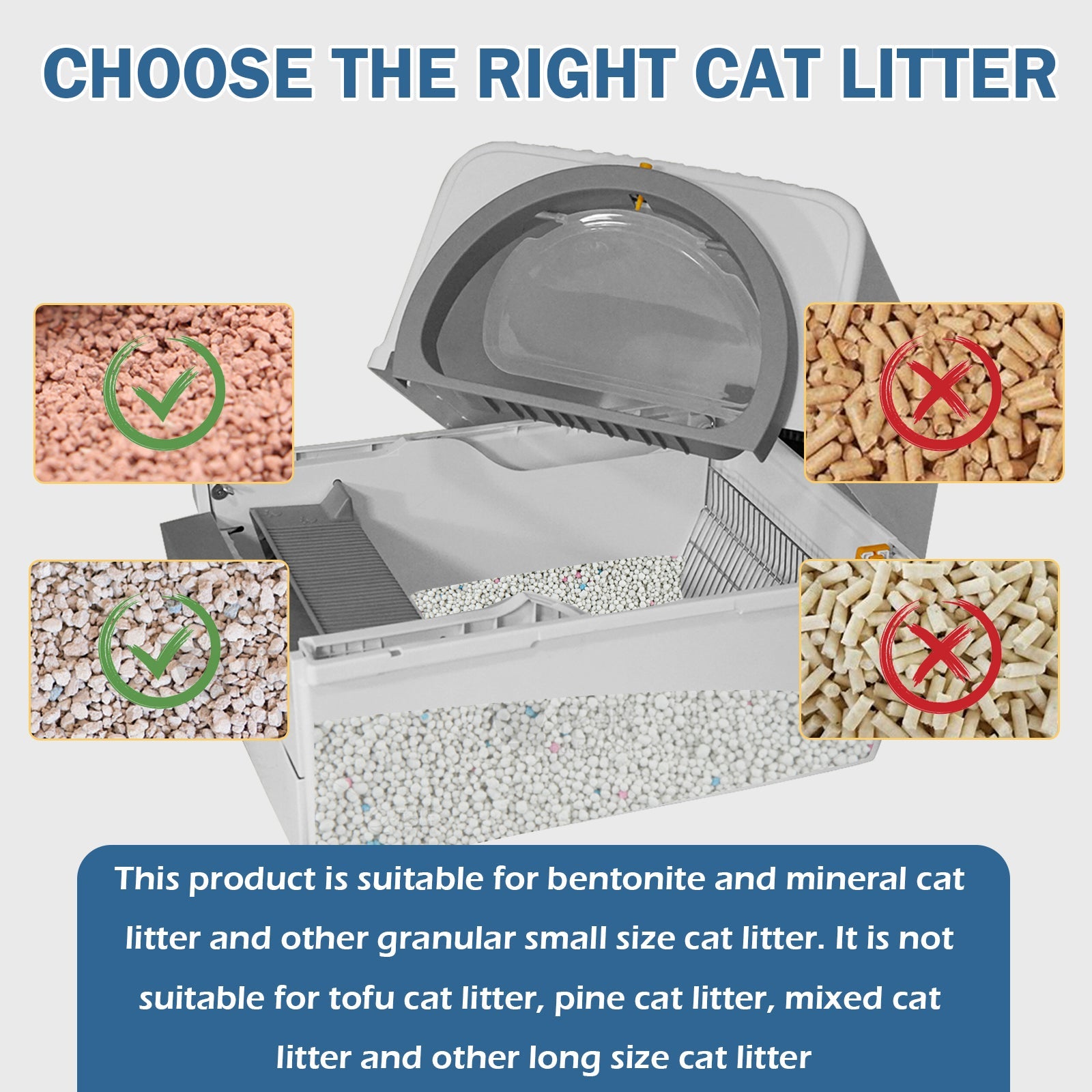 Semi-automatic Cat Litter Box  Pull and Slide rake for Waste Cleaning best design