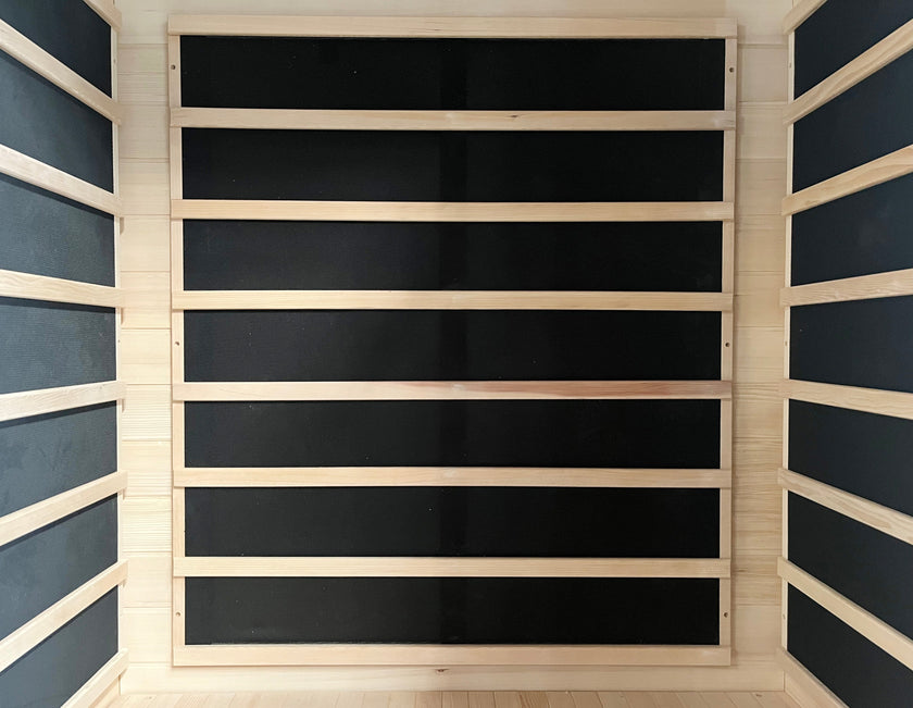 Blisspod, Vienna, Far Infrared Sauna Canadian Hemlock Very Low EMF Sauna, 4 Heaters – 2 Persons