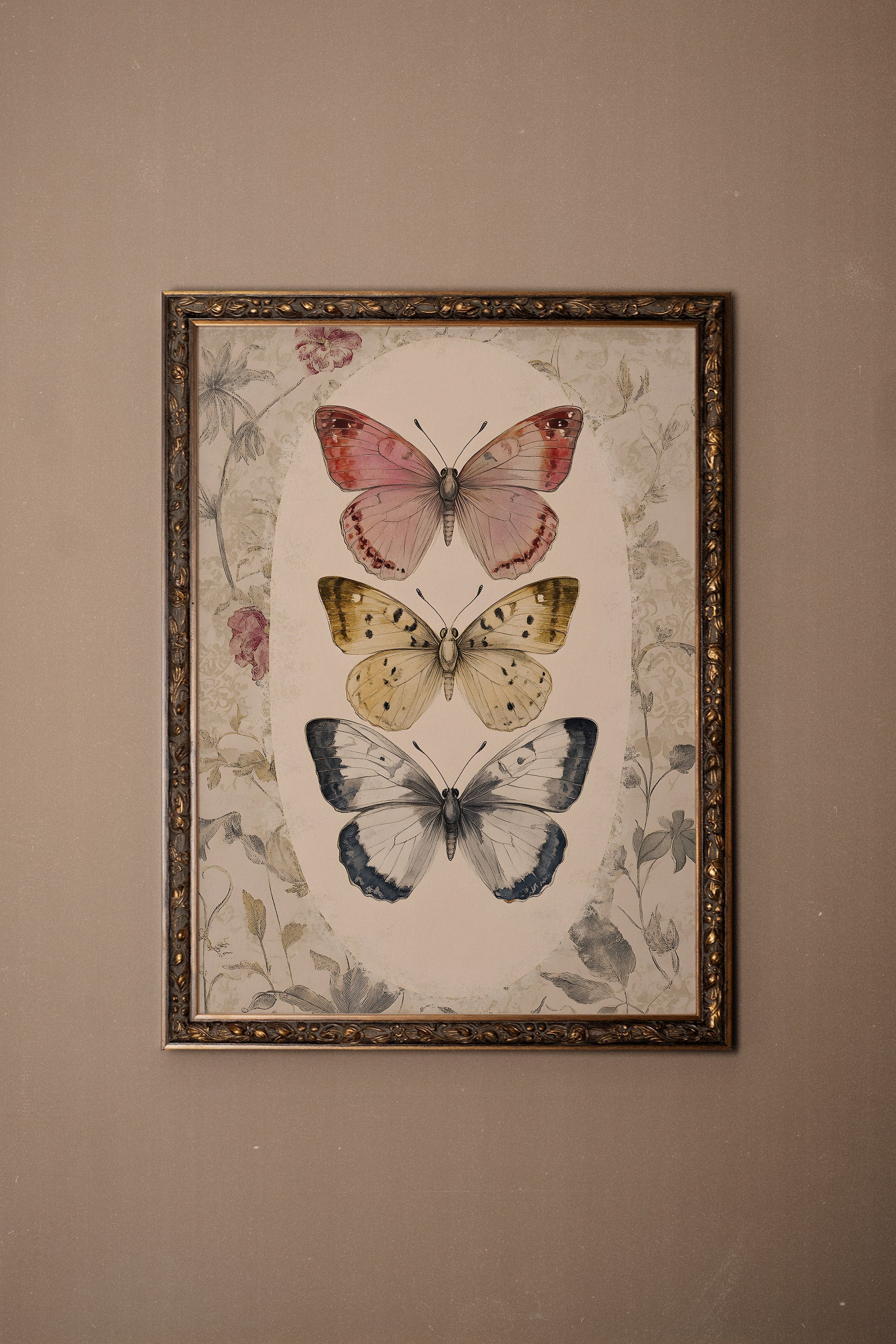 DANSE DU TEMPS, CADRE VINTAGE BRONZE