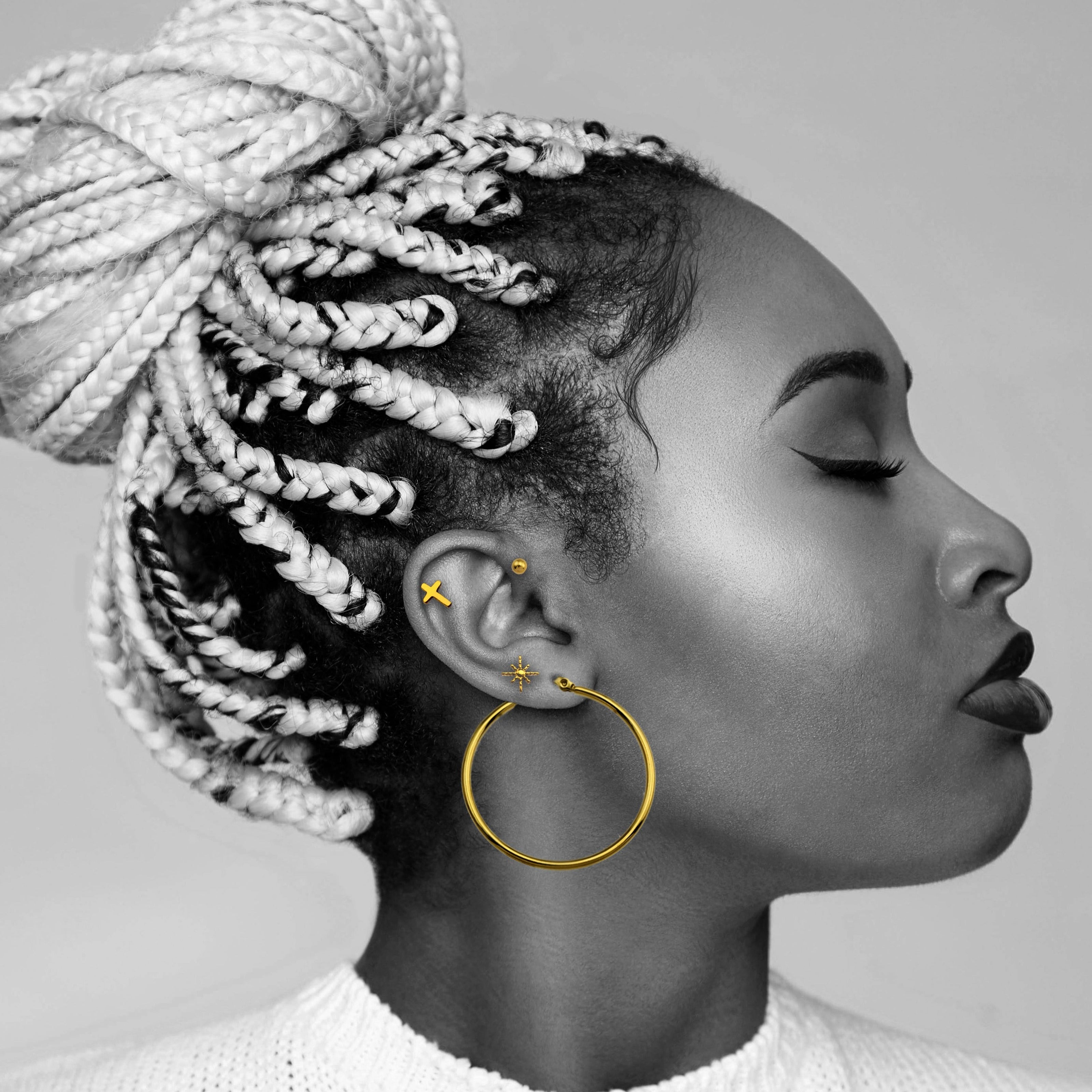 Ensemble de 2 paires de boucles d'oreilles à tige SIENNA