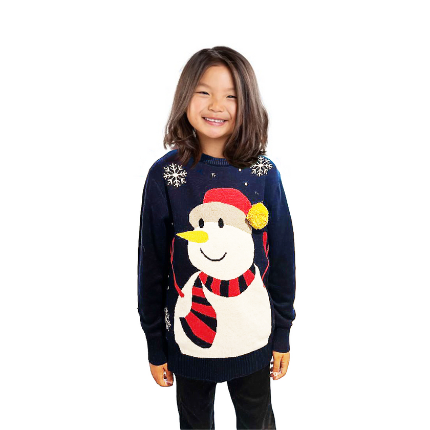 Pack Famille - Pull de Père Noël avec Pompon