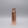 Pure Copper Hammered Water Bottle (950ML) | 100% Certified Copper | Leak-Proof | Handcrafted Ayurvedic Design