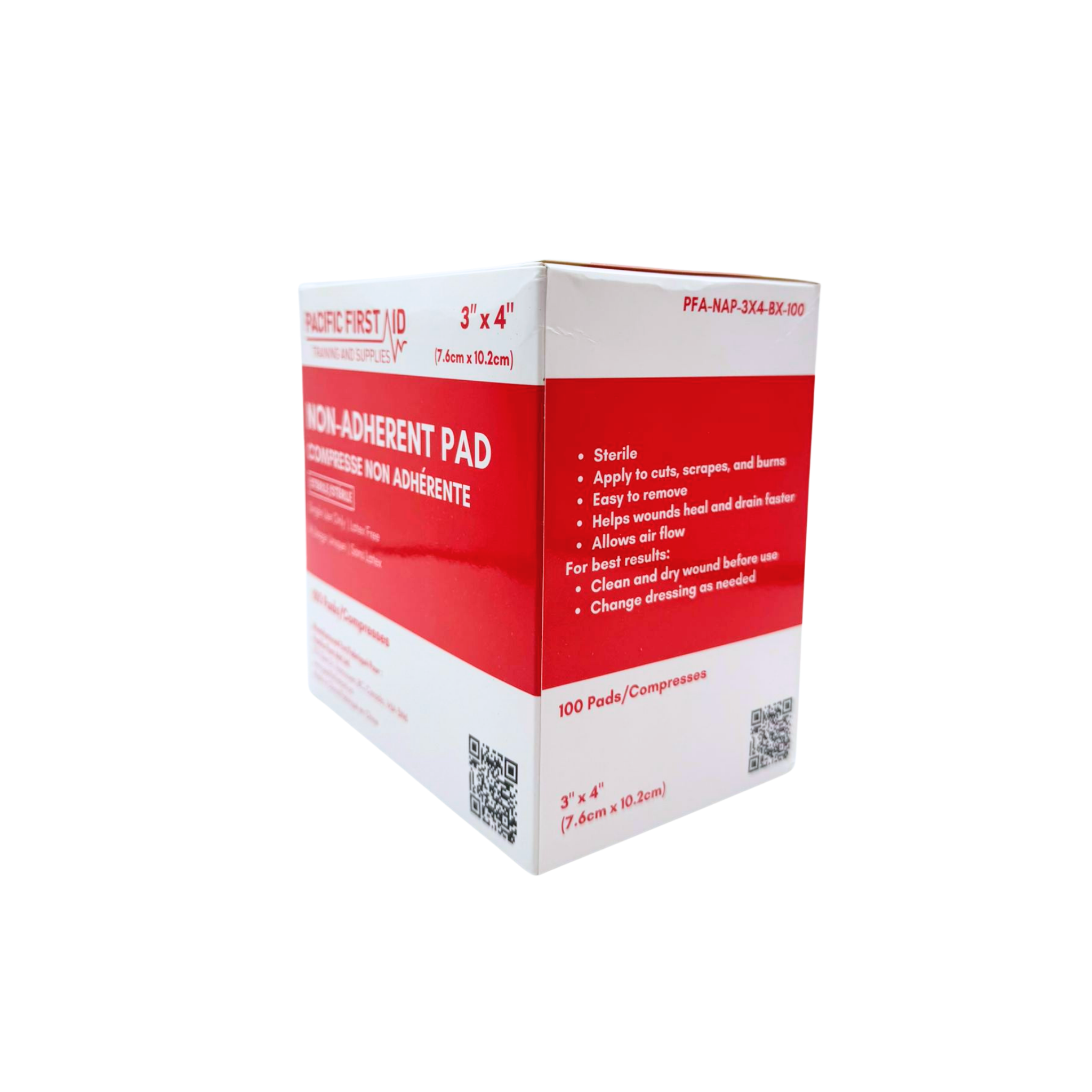 Non-Adherent Pads – Sterile, Latex-Free (2