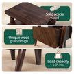 Rum Solid Wood Nightstand