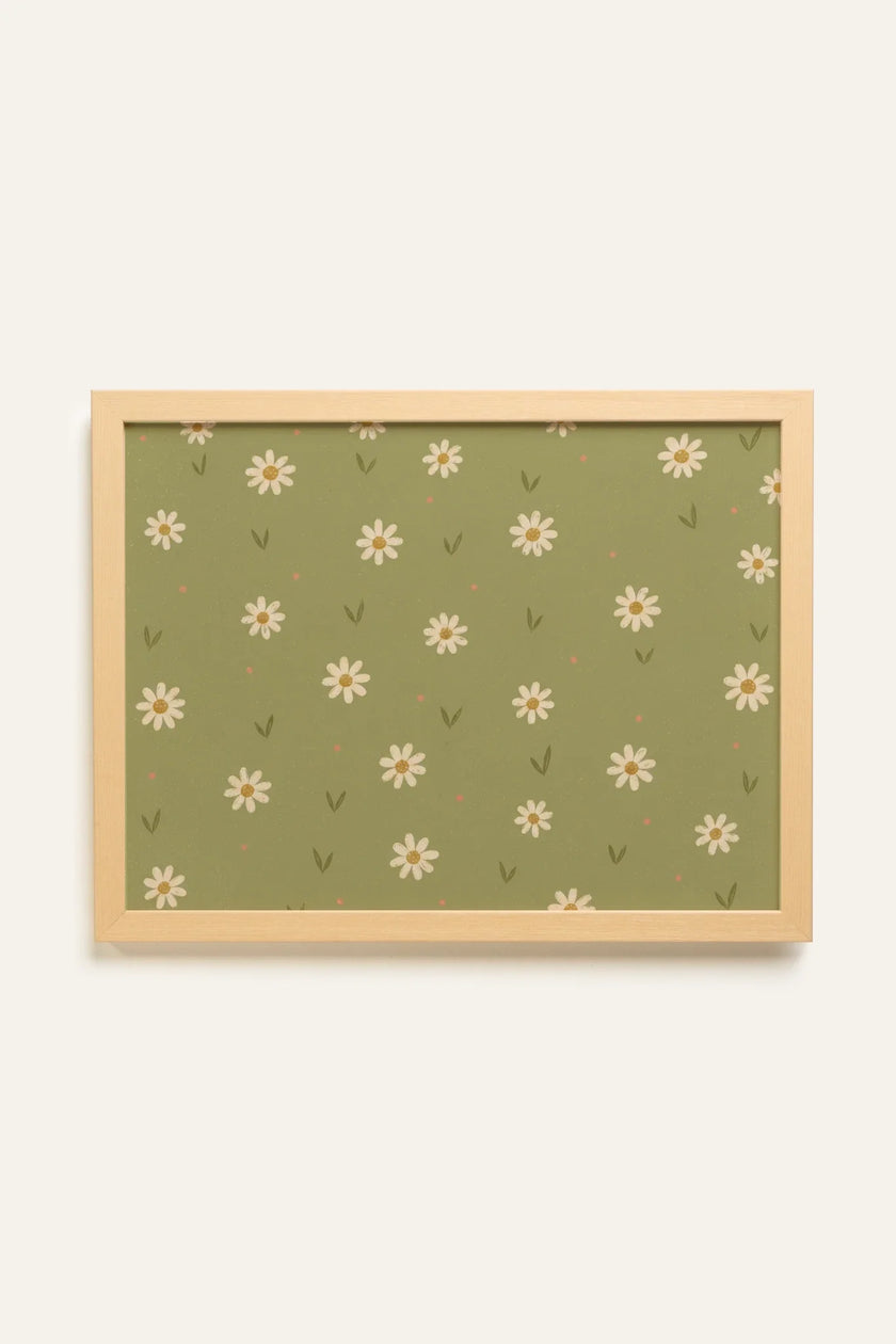 RÊVE DE MARGUERITE, Oeuvre sur toile rigide, encadré Naturel Clair (collective)
