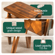 Rum Solid Wood Nightstand