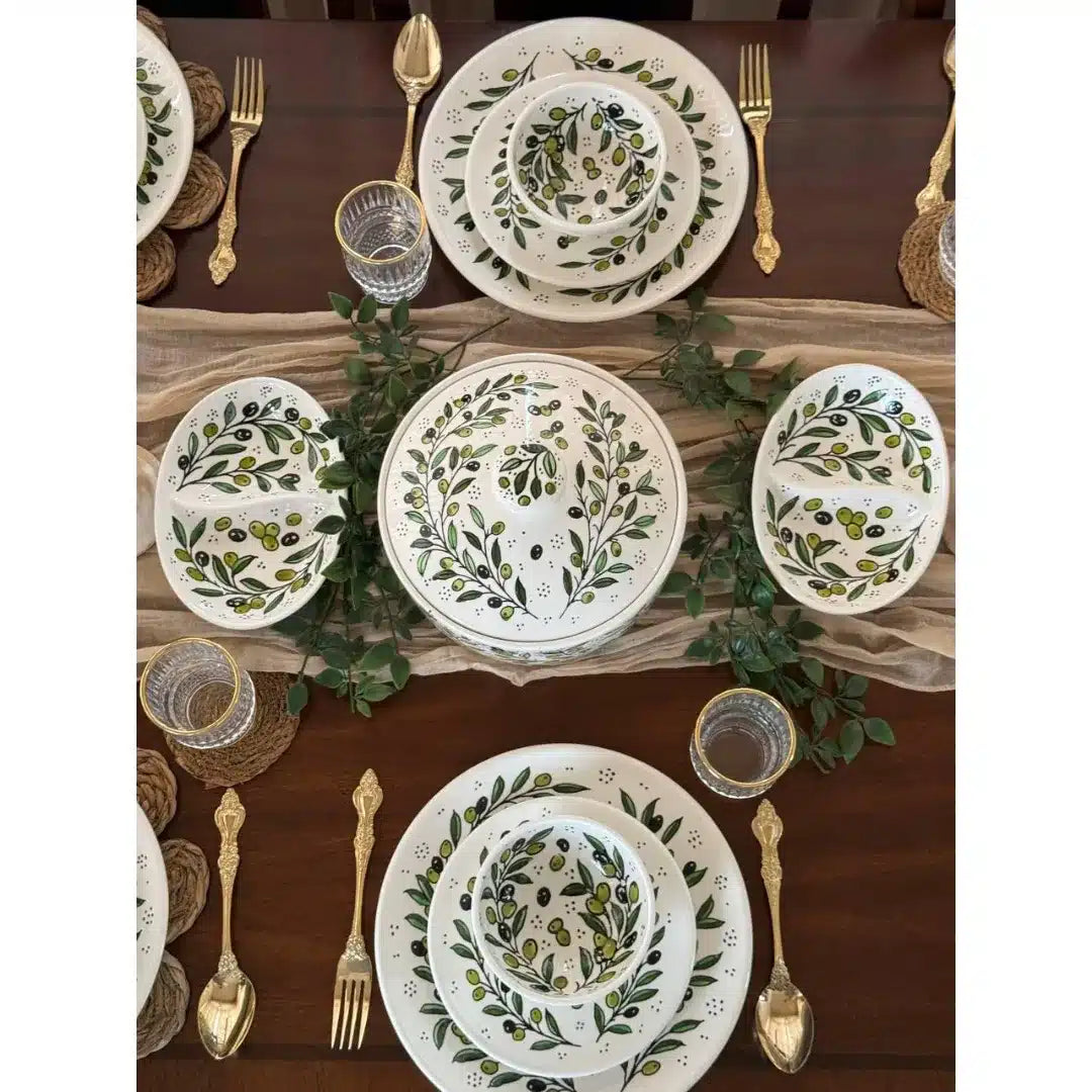 Handcrafted Ceramic Dinnerware Set for 6 – Luxury Tableware Dinner Set & Homeware Decor