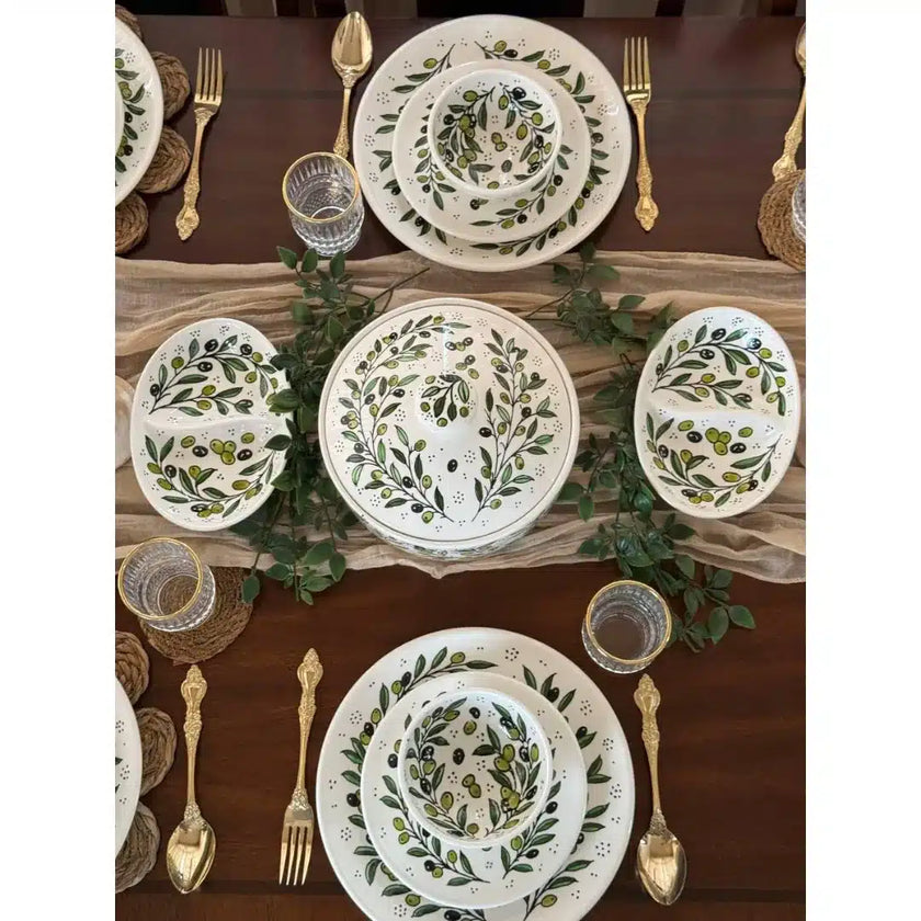 Handcrafted Ceramic Dinnerware Set for 6 – Luxury Tableware Dinner Set & Homeware Decor
