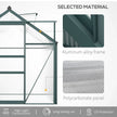 Outsunny 10.2' x 6.3' x 6.6' Clear Polycarbonate Greenhouse Large Walk-In Green House Garden Plants Grow Galvanized Base Aluminium Frame w/ Slide Door