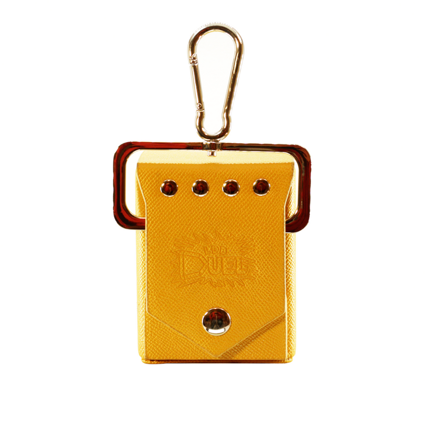 Ra Yellow Deck Box - Hard Shell - Textured Vegan Leather