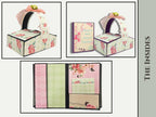 CrafTreat Picnic Basket Mini Album DIY Scrapbook Blank - Black