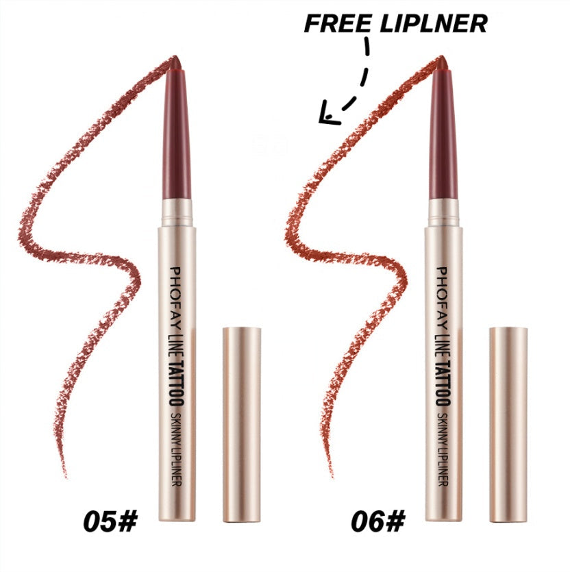PHOFAY Line Tattoo Skinny Lip Liner – Waterproof, Long-Lasting (Singles & Sets)