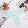 Women's Ice Silk Seamless Traceless Mid-Waist Briefs Breathable Everyday Underwear