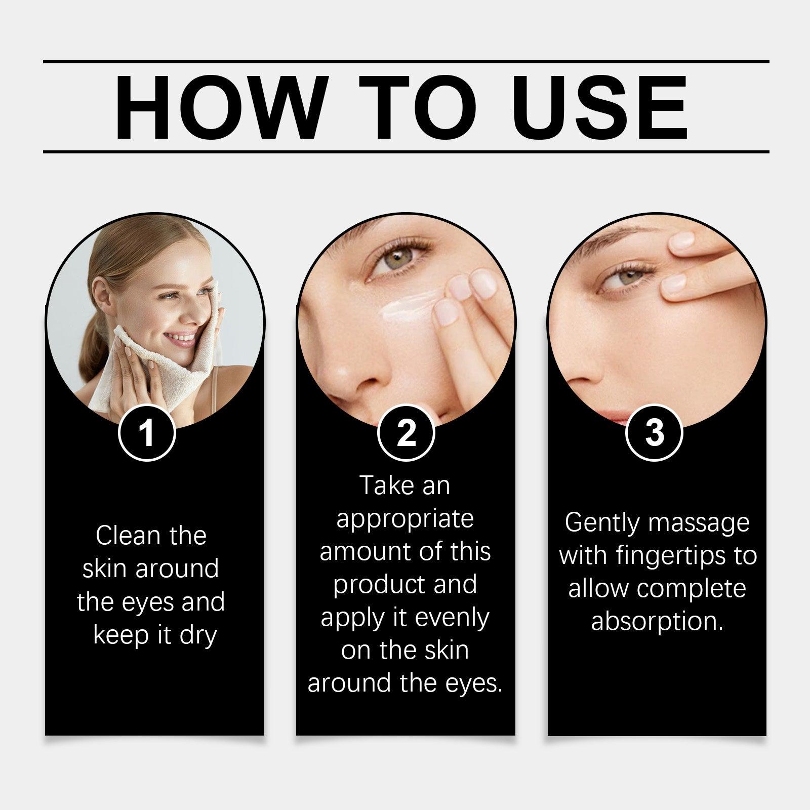 Eye Peptide Cream Scutellaria Vitamin E Hyaluronic Acid Fine Lines Elasticity Sagging Brightening