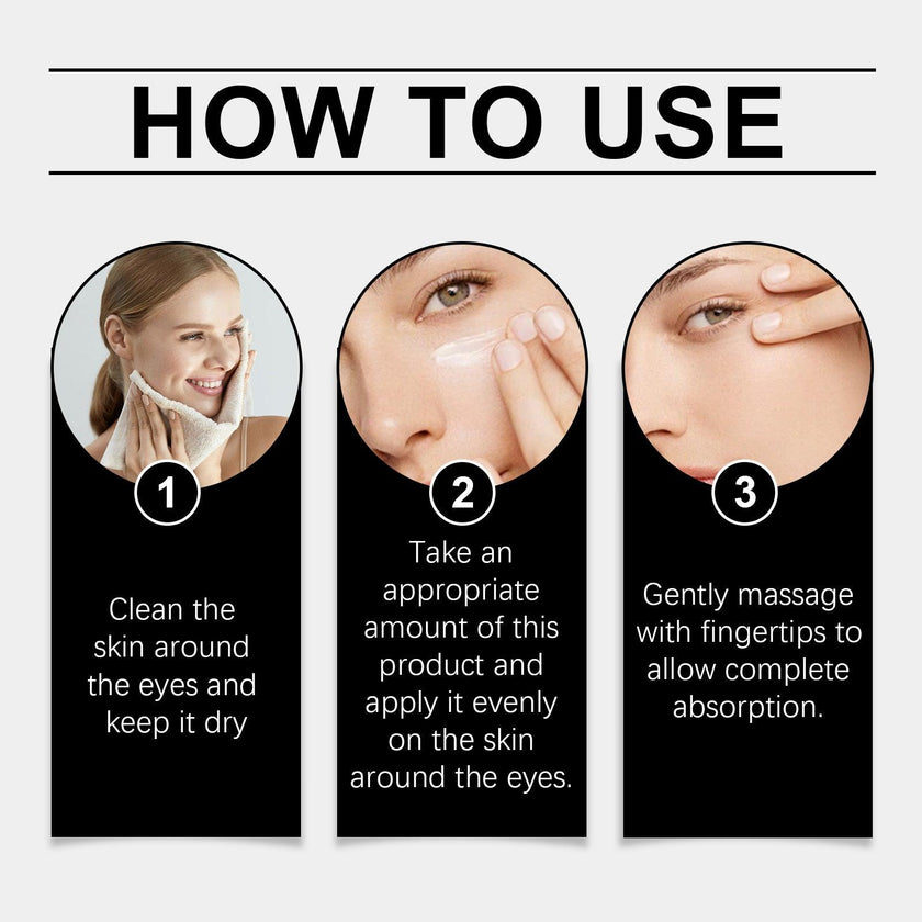 Eye Peptide Cream Scutellaria Vitamin E Hyaluronic Acid Fine Lines Elasticity Sagging Brightening